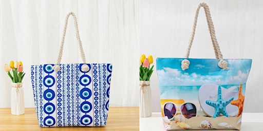 Primaire afbeelding van Boozy Brushes X Destination Asbury | Shop, Sip & Paint Beach Bags