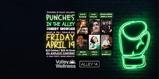Primaire afbeelding van Punches In The Alley - Friday Comedy Showcase