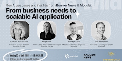 Gen AI usecases: From business needs to scalable AI applications  primärbild