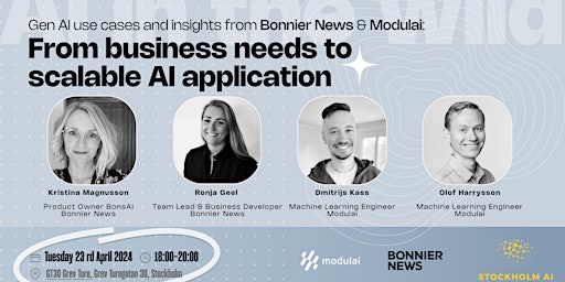 Imagem principal do evento Gen AI usecases: From business needs to scalable AI applications