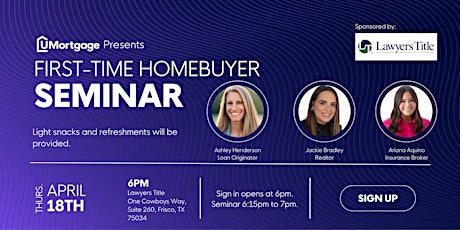 First-Time Homebuyer Seminar