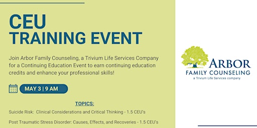 CEU Training Event by Arbor Family Counseling  primärbild