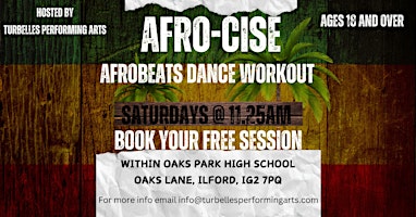 Imagem principal do evento Afro-cise - Adult Afrobeat Workout