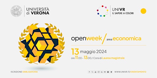 Primaire afbeelding van Presentazione dei corsi di laurea magistrale Area Economica (VR)