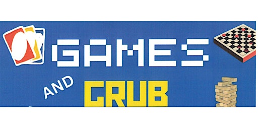 Imagem principal do evento Games & Grub for 5th Grade and up