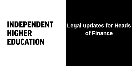 Legal updates for Heads of Finance