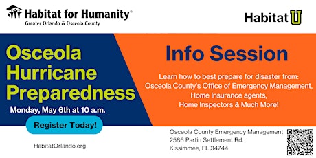 Hurricane Preparedness Information Session - Osceola County