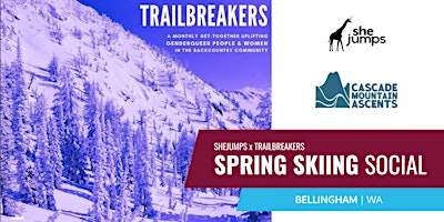 Imagem principal do evento SheJumps x Trailbreakers | Spring Skiing Social | WA