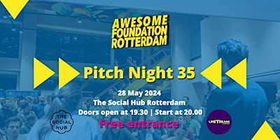 Image principale de Awesome Foundation Rotterdam - Pitch Night 35