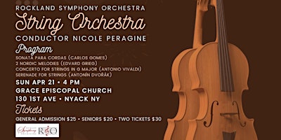 Hauptbild für Rockland Symphony Orchestra April 21 in Nyack NY