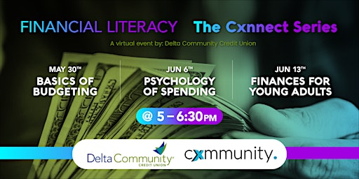 Imagem principal do evento The Cxnnect with Delta Credit Union - Financial Literacy Digital Workshop