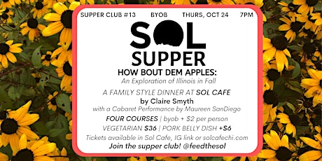 Sol Supper 13 How Bout Dem Apples: An Exploration of Illinois in Fall primary image