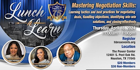 Lunch & Learn Mastering Negotiation Skills primary image