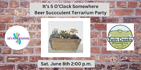 Beer Garden Succulent Terrarium