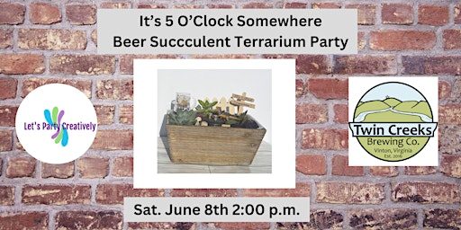 Imagem principal do evento Beer Garden Succulent Terrarium
