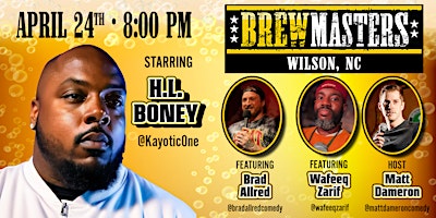 Imagen principal de Brewmasters Comedy Featuring H.L. Boney