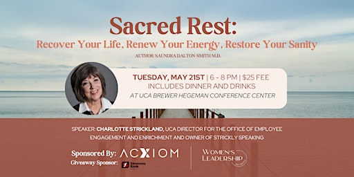 Immagine principale di Sacred Rest: Recover Your Life, Renew Your Energy, Restore Your Sanity 