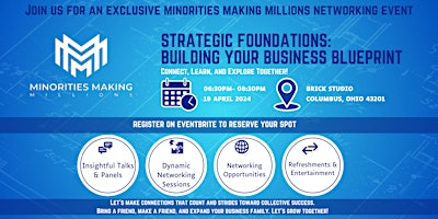 Minorities Making Millions: Strategic Foundations: Building Your Business Blueprint  primärbild