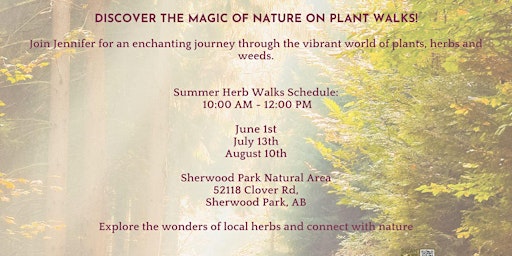 Hauptbild für Summer Plant Walks with Herbalist Jennifer Semeniuk