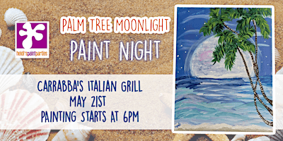 Imagem principal do evento Palm Tree Moonlight Paint Night