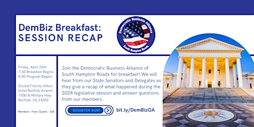 Imagem principal do evento DemBiz Breakfast: General Assembly Session Recap