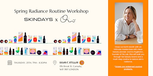 Imagem principal do evento Skindays -Spring Radiance Routine Workshop