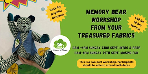 Image principale de Memory Bear Making Workshop