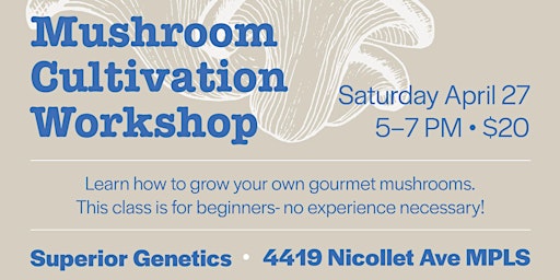 Imagem principal do evento Beginners Mushroom Cultivation Workshop