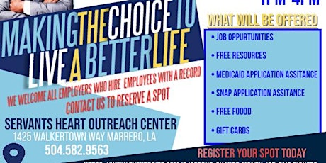 SECOND CHANCE MONTH RESOURCE FAIR