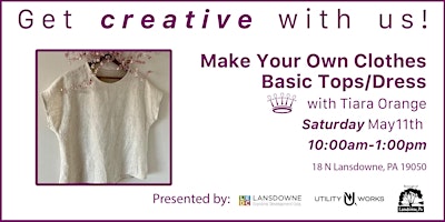 Imagem principal do evento Make Your own Clothes "Basic Top/Dress"