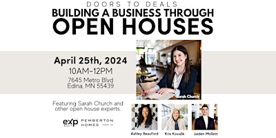 Hauptbild für Doors to Deals - Building a Business Through Open Houses