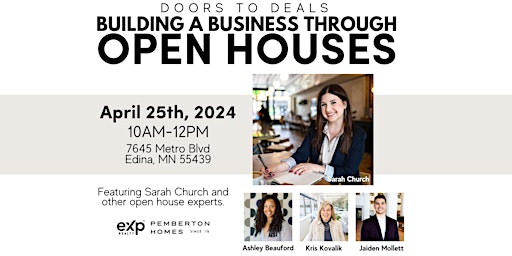 Imagen principal de Doors to Deals - Building a Business Through Open Houses