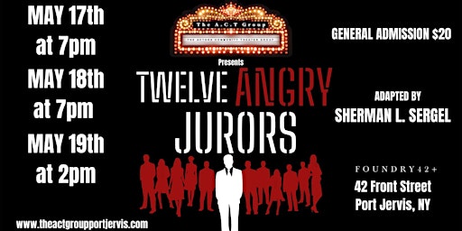 Imagem principal de May 17 Friday Performance of 12 Angry Jurors