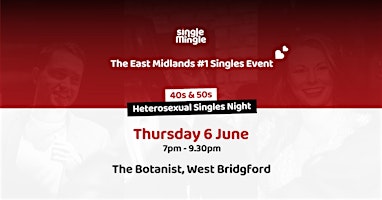 Image principale de Singles Night at The Botanist (40s & 50s)