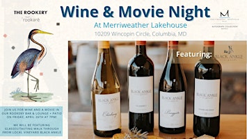Hauptbild für Wine & Movie Night at Merriweather Lakehouse