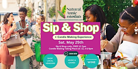 Sip & Shop + Candle Making Experience