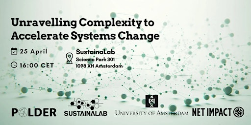 Imagem principal do evento Unraveling complexity to accelerate systems change