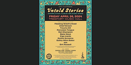 Primaire afbeelding van UNTOLD STORIES: Compilation Album Release Show