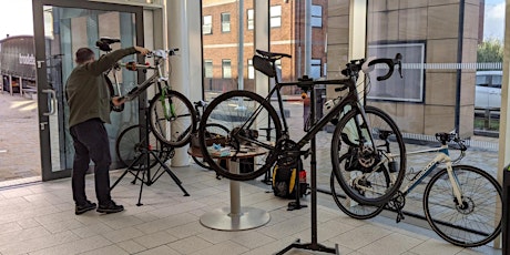 Dr Bike at Saltburn Library