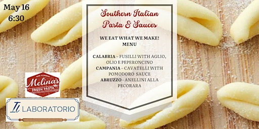 Pasta Making Class - Southern Italian Pastas and Sauces primary image