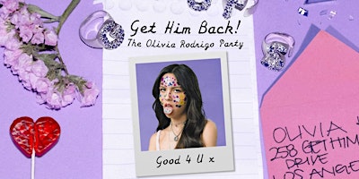 Get Him Back - Olivia Rodrigo Party (Manchester) primary image