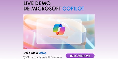 Imagen principal de Live Demo de Copilot con Microsoft 365 Enfocado a ONGs - Barcelona