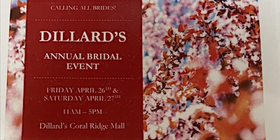 Imagem principal do evento Dillard’s Annual Bridal Event