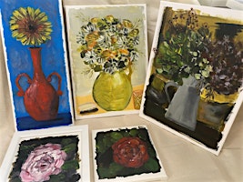 Flower still life painting workshop.  primärbild