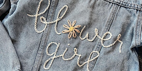 Spring Embroidery Workshop- adorn your denim, sweaters, shoes and more!