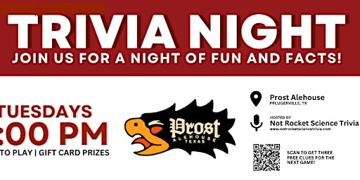 Image principale de Prost Alehouse Trivia Night