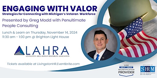 Primaire afbeelding van Engaging With Valor: Strategies for Connecting with Michigan's Veterans