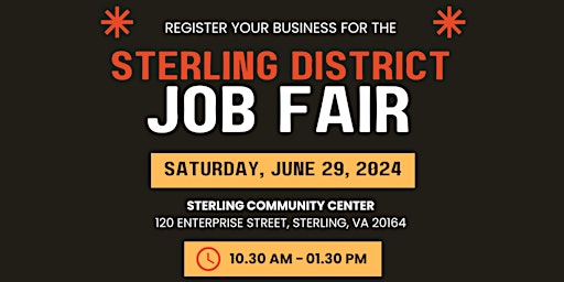 Imagem principal do evento 2024 Sterling District Job Fair (VENDOR REGISTRATION)