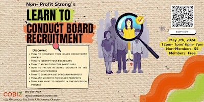 Non-Profit Strong: How to Conduct Board Recruitment in 3 Easy Steps primary image