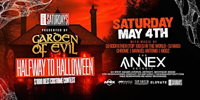 Imagem principal de Annex Saturday's presents Halfway To Halloween on Saturday, May 4th